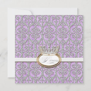 Royal Princess Crown Baby Girl Faire-part de naiss