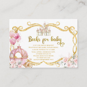 Royal Princess Pink Carriage Boeken voor Baby Informatiekaartje