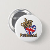 Royal Princess Ronde Button 5,7 Cm (Voorkant /achterkant)