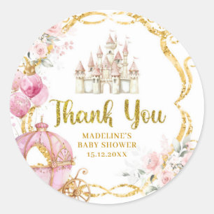 Royal Princess Roze Koets Dank u Stickers