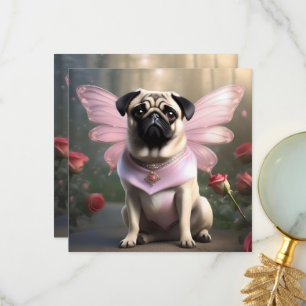 Royal Pug: De Prinses Sprookje van Betoverde Rijke Bedankkaart
