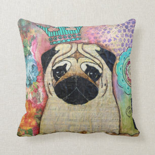 Royal Pug Pillow Kussen
