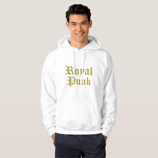 Royal Punk - Hommes Sweat - shirt à capuche (Plus (Devant entier)