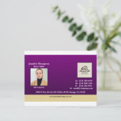 Royal Purple avec carte postale Gold Accent (Debout devant)