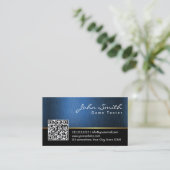Royal QR code Game Testing Visitekaartje (Staand voorkant)