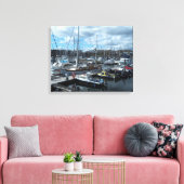Royal Quays Marina Tyneside Canvas Afdruk (Insitu (Woonkamer))