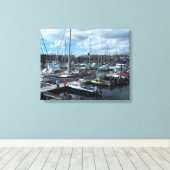 Royal Quays Marina Tyneside Canvas Afdruk (Insitu (Houten vloer))