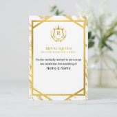 Royal Queen Made for A King Wedding Invitations (Debout devant)