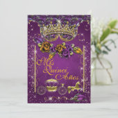 Royal Quinceañera et Sweet 16 Invitations de fête (Debout devant)