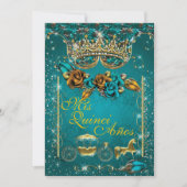 Royal Quinceañera et Sweet 16 Invitations de fête (Devant)
