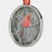 Royal Red Cardinaal Premium Ornament (Links)