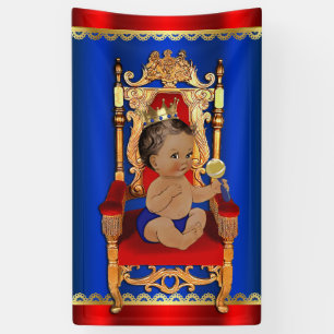 Royal Regal Fancy Etnisch Prince Boy Baby shower Spandoek