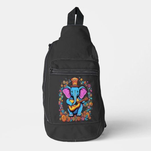 Royal Rockstar Olifant Sling Bag (Voorkant)