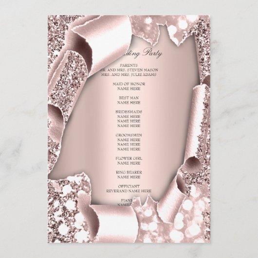 Royal Roos Blush Pink Lijst 3D Programma (Achterkant)