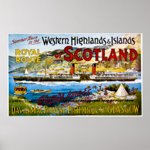 Royal Route of Scotland Summer Tours  Poster