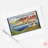 Royal Route of Scotland Summer Tours Rechthoekige Sticker (Envelop)