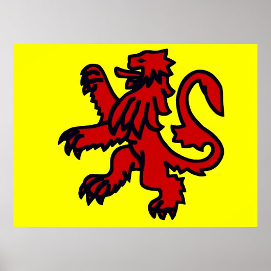 Royal Scottish lion Poster (Voorkant)
