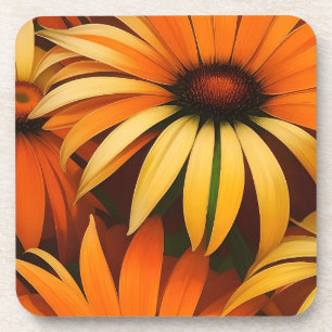 Royal Sinaasappel Coneflowers Bier Onderzetter