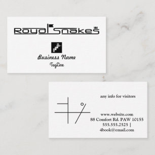 Royal Snakes BlackBusiness Kaart Visitekaartje