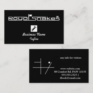 Royal Snakes BlackBusiness Kaart Visitekaartje