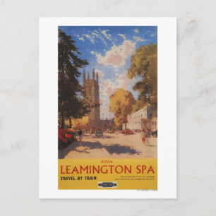 Royal Spa, Street Uitzicht British Railways Poster Briefkaart
