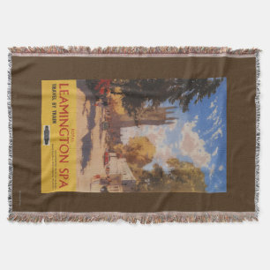 Royal Spa, Street Uitzicht British Railways Poster Deken