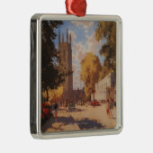 Royal Spa, Street Uitzicht British Railways Poster Metalen Ornament (Rechts)