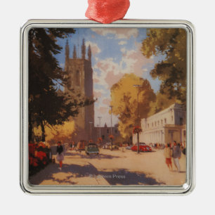 Royal Spa, Street Uitzicht British Railways Poster Metalen Ornament