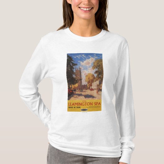 Royal Spa, Street Uitzicht British Railways Poster T-shirt (Voorkant)