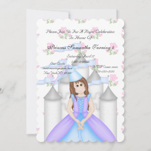 Royal Sparkle Princess Birthday Party Invitation Kaart