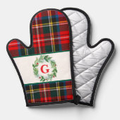 Royal Stewart Christmas MONOGRAS Plaid Wreath (Recto/Verso)