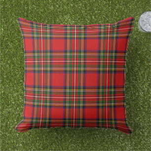 Royal Stewart Clan Tartan Plaid  Buitenkussen