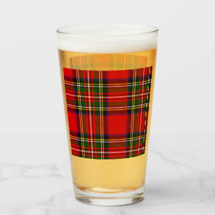 Royal Stewart Clan Tartan Pset Glas