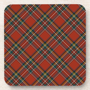 Royal Stewart Classic Red Scottish Tartan Bier Onderzetter