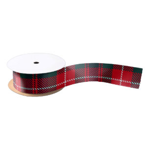 Royal Stewart Dark Red Tartan Pattern Lint