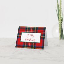 Royal Stewart Merry Christmas Plaid