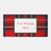 Royal Stewart Plaid CUSTOMIZE Bureaumat (Voorkant)