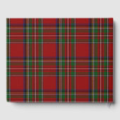 Royal Stewart Plaid Thistle Mariage livre d'hôtes (Verso)