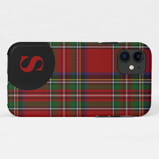 Royal Stewart Pset Monogrammed Case-Mate iPhone Case (Achterkant (horizontaal))