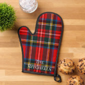 Royal Stewart Red Plaid PERSONALIZE Ovenwant (Top down)