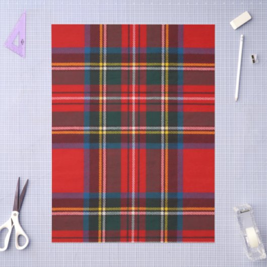 Royal Stewart Red Plaid Tissuepapier (Craft)
