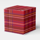 Royal Stewart Tartan Christmas Pattern Bedankdoosjes (Voorkant Zijde)