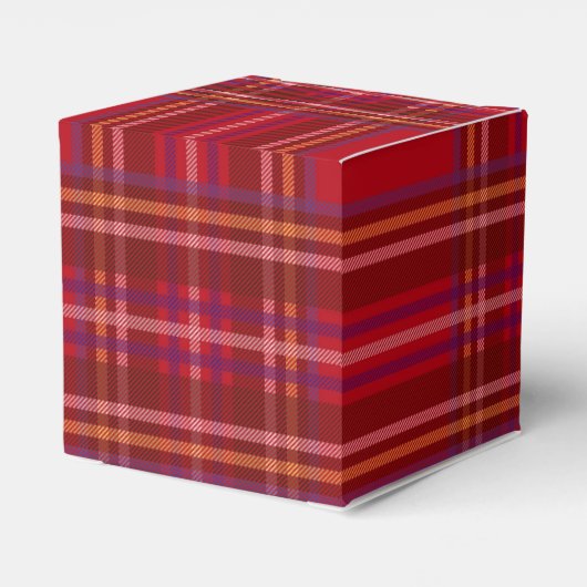 Royal Stewart Tartan Christmas Pattern Bedankdoosjes (Achterkant)