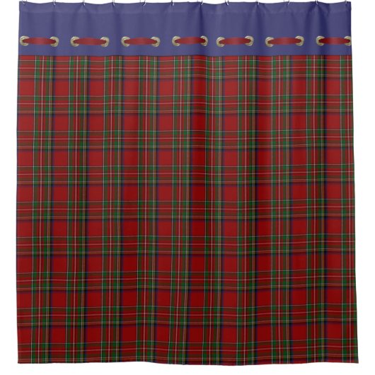 Royal Stewart Tartan Douche Plaid Rideau (Devant)