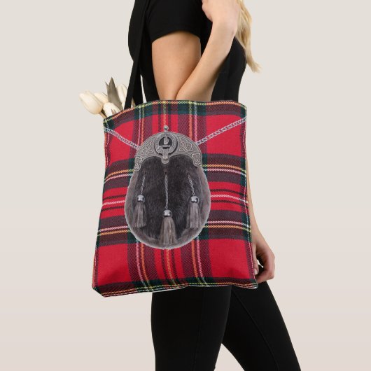 Royal Stewart Tartan Draagtas (Dichtbij)