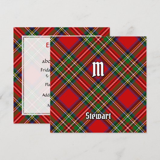 Royal Stewart Tartan Kaart (Voorkant / Achterkant)