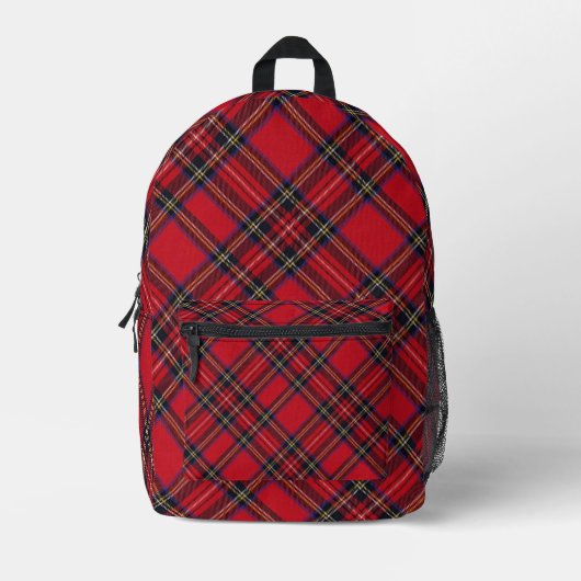 Royal Stewart tartan plaid Print Cut Sac à coudre (Recto)