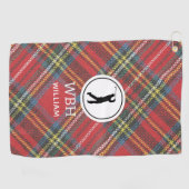 Royal Stewart Tartan Plaid Print, serviette de gol (Horizontal)