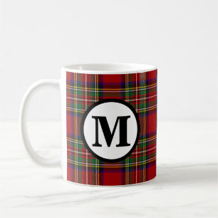 Royal Stewart Tartan Plaid Schotse Clan Monogram Koffiemok