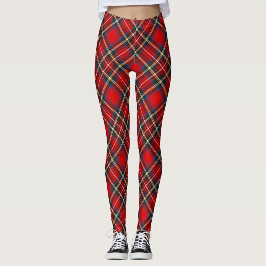 Royal Stewart Tartan Pset Argyle Pattern Leggings (Voorkant)